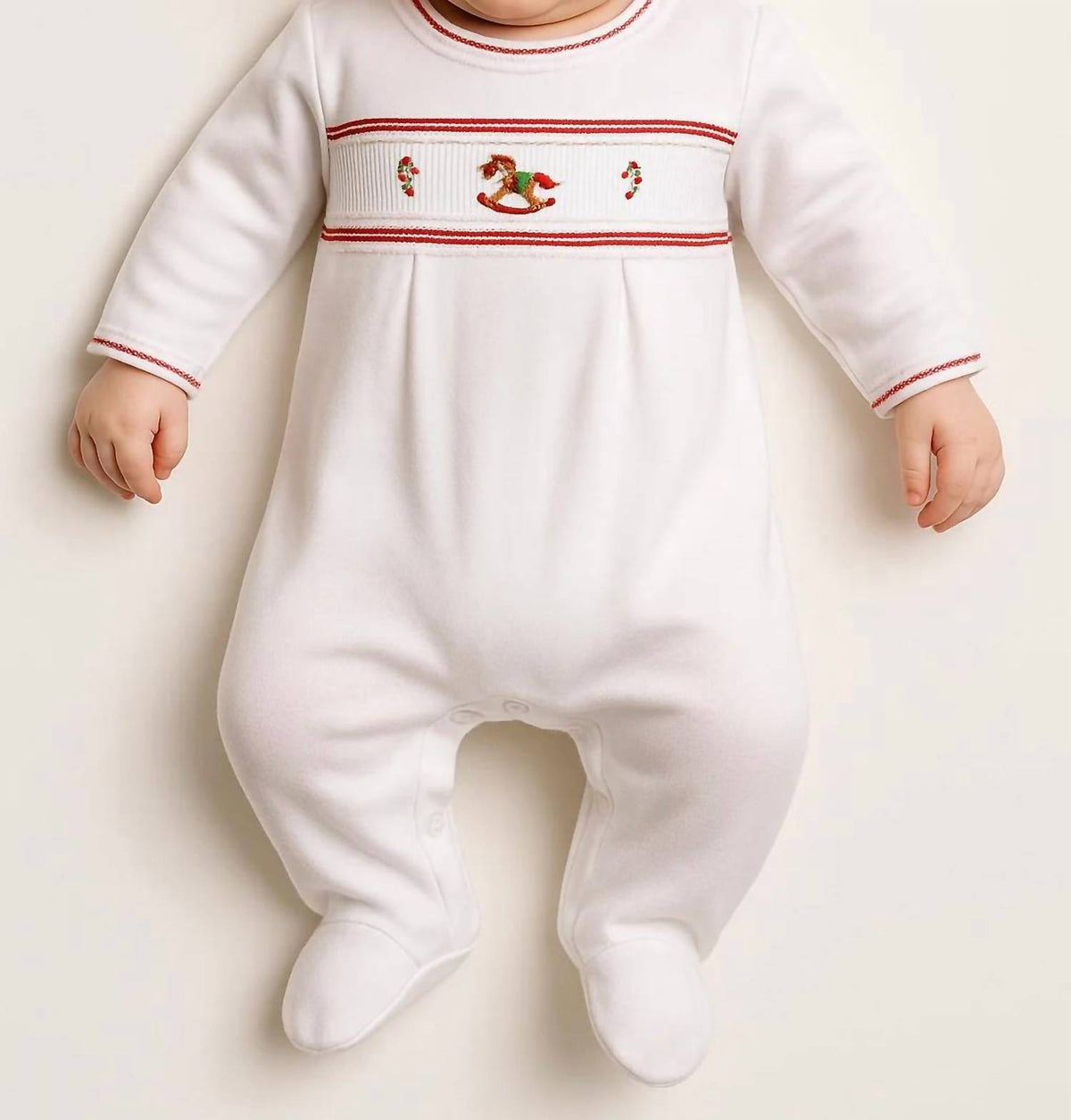 Infant 2pc Christmas Footie With Hat
