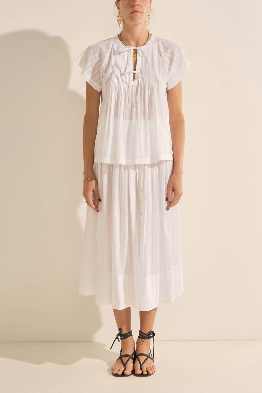 Ilio Nema - Zeus Airy Flutter Sleeve Top - Rack Hunt -