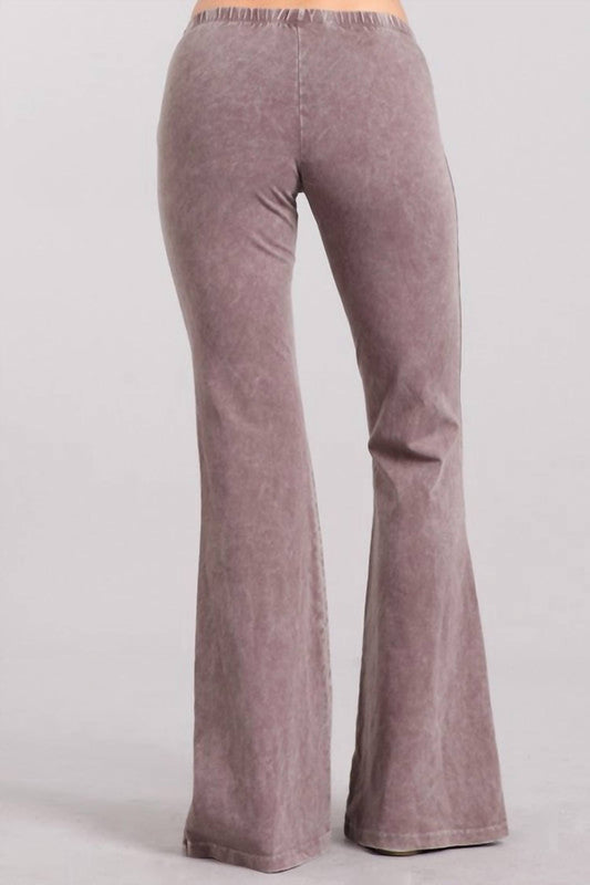 Mineral Wash Bell Bottom Soft Pants