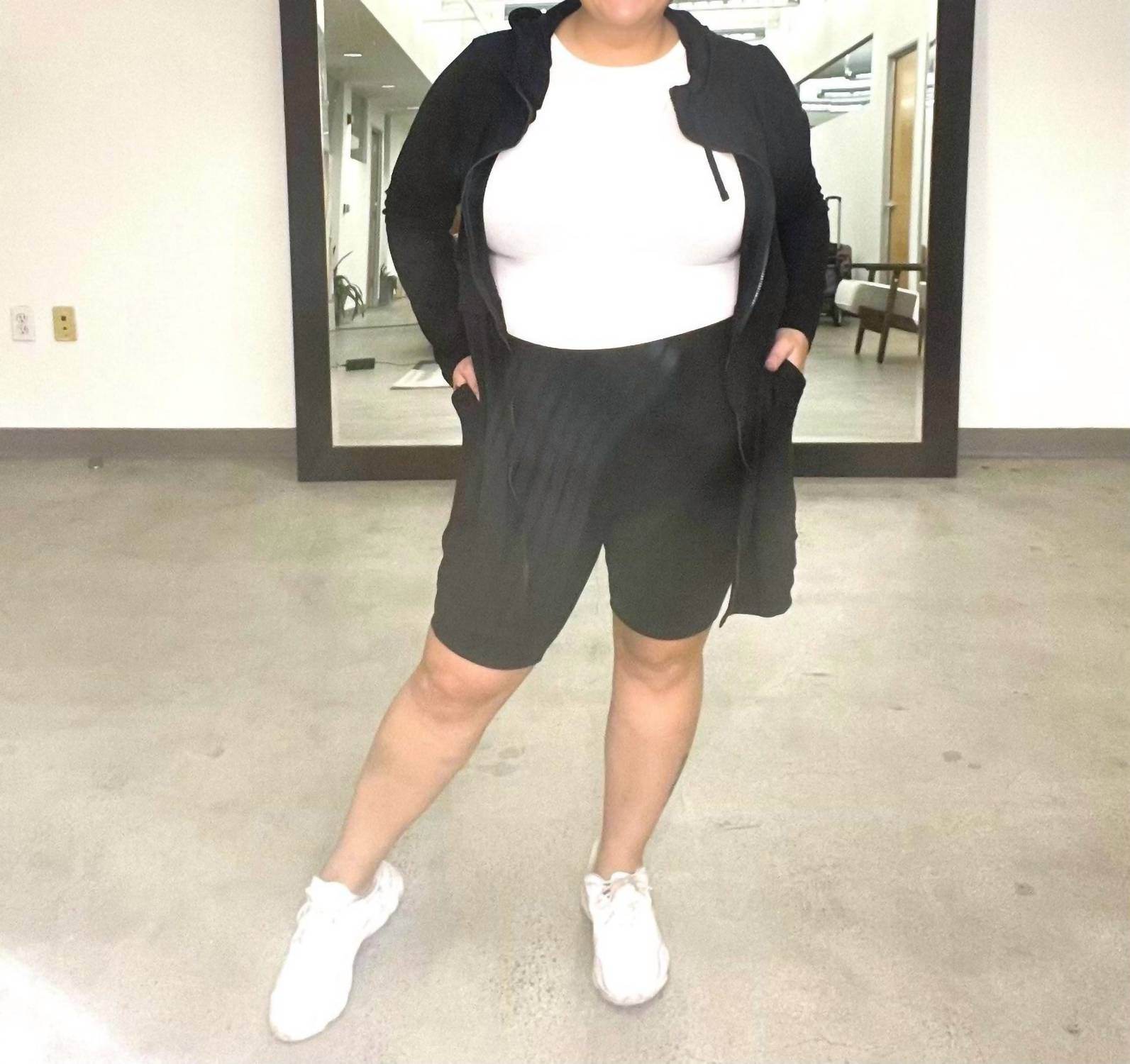 Sante Grace - Biker Short With Pocket - Plus Size - Rack Hunt -