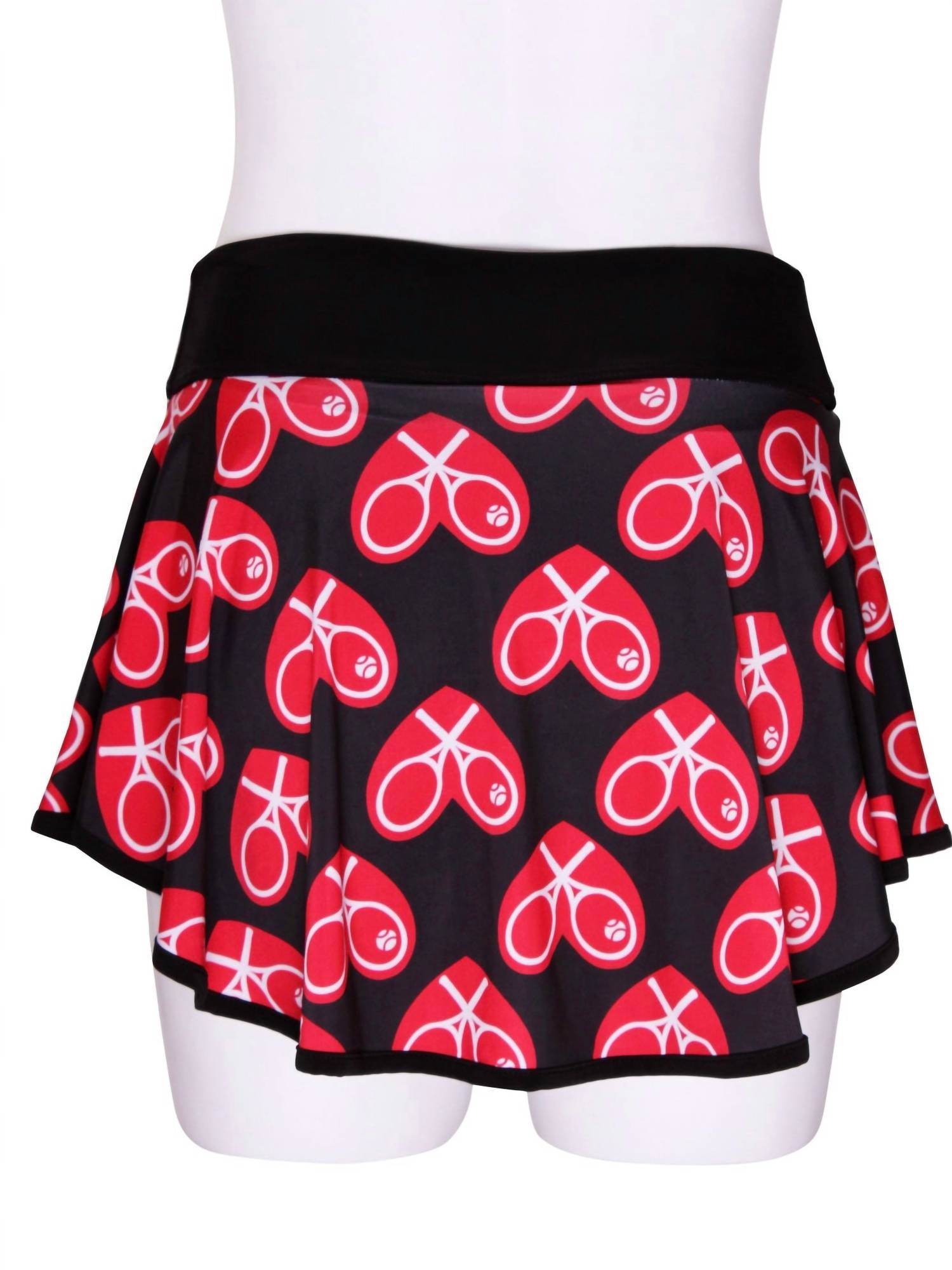 Love Love Tennis - Women's Limited Mid Size Heart Tennis Skirt - Rack Hunt