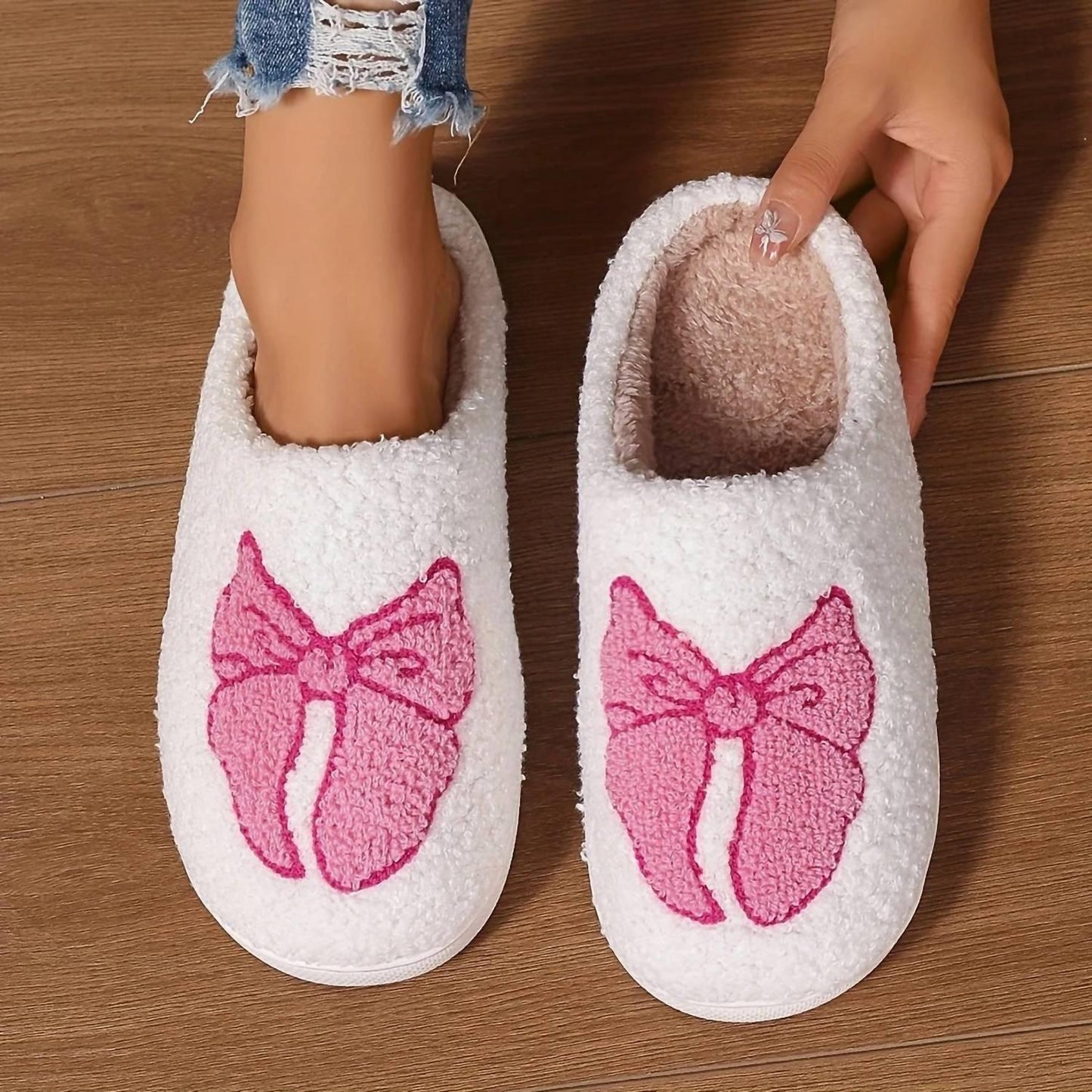 Girlie Girl - Girl's Cozy Bow Slippers - Rack Hunt