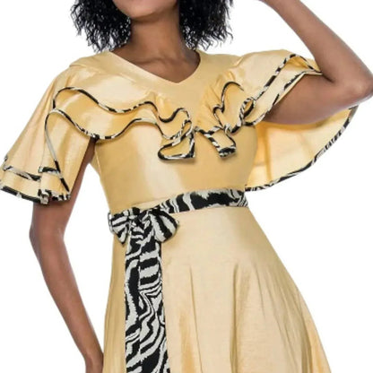 Terramina - Tiger Print Midi Dress - Rack Hunt