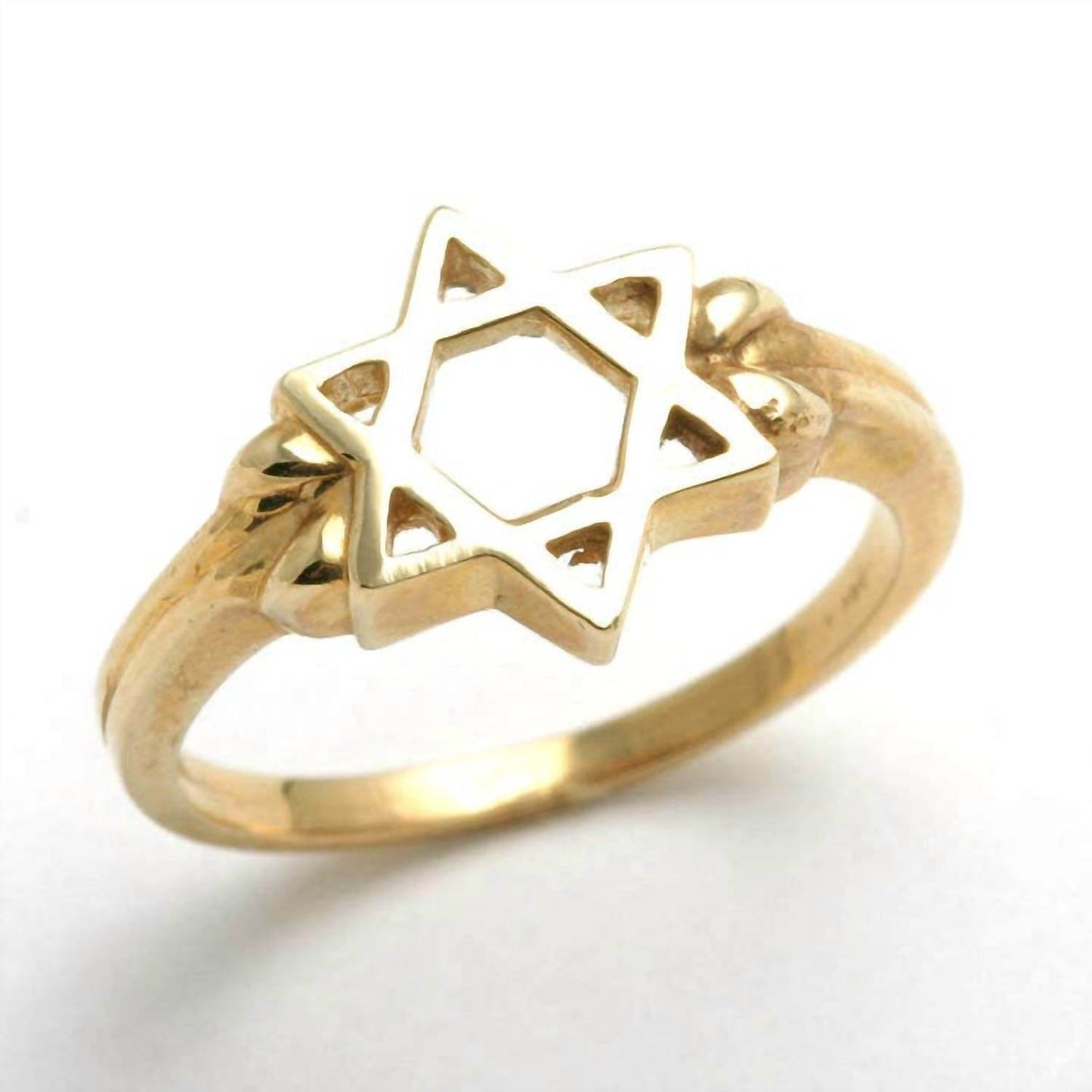 Bareket Fine Jewelry - 14k Yellow Gold Jewish Star Of David Ring - Rack Hunt -