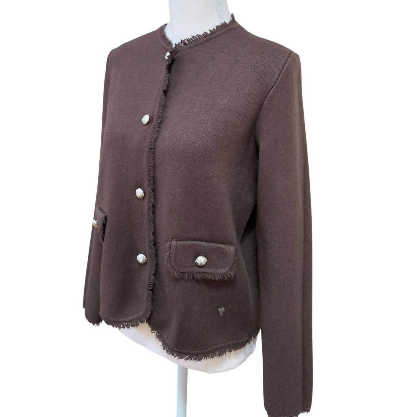 Miss Carla - Women's Fringe Edge Cardigan Jacket - Rack Hunt -