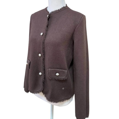 Miss Carla - Women's Fringe Edge Cardigan Jacket - Rack Hunt
