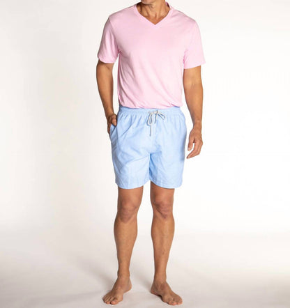 Solid Linen Cyclist Liner Swim Trunks