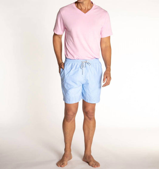 Solid Linen Cyclist Liner Swim Trunks