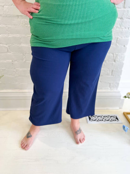 Lucy Wide Leg Stretchy Crop Pants