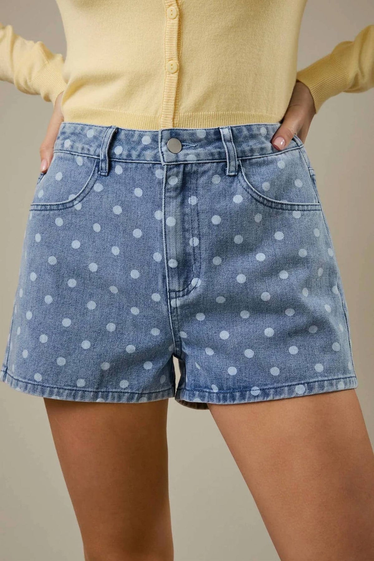 High Waist Polka Dot Shorts