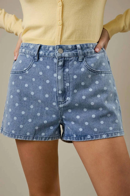High Waist Polka Dot Shorts