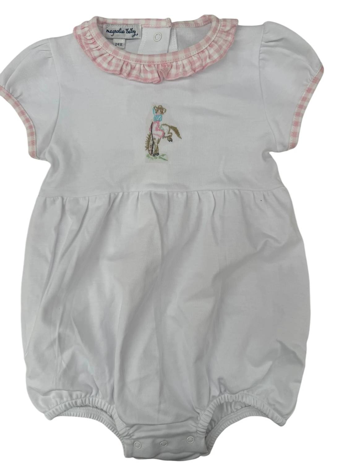 Girl's Rodeo Bubble Romper