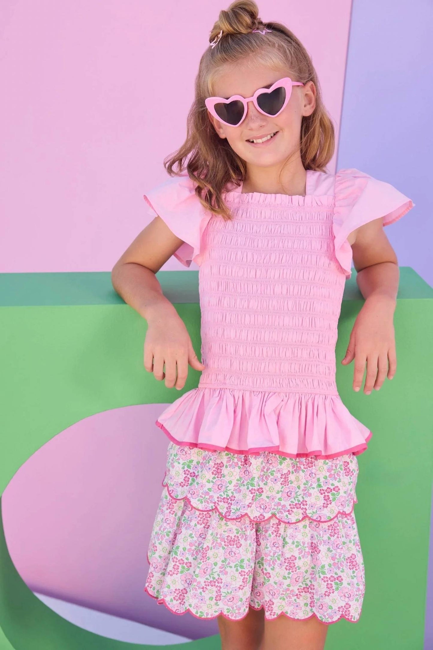 Girls Two Tiered Skort