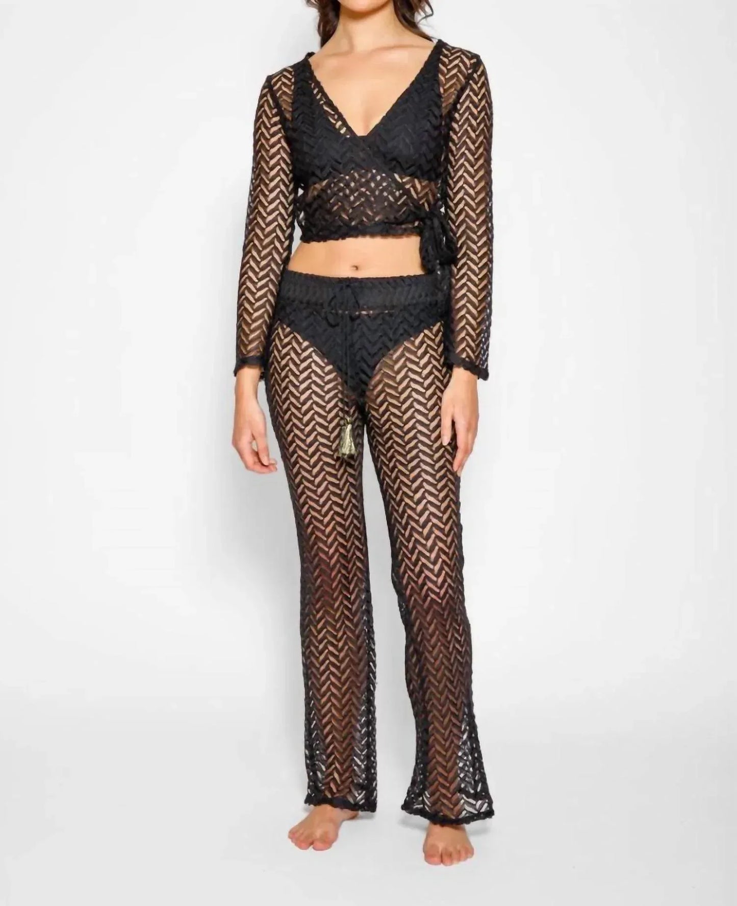 Koy Resort - Women's Zuma Long Sleeve Wrap Top - Rack Hunt