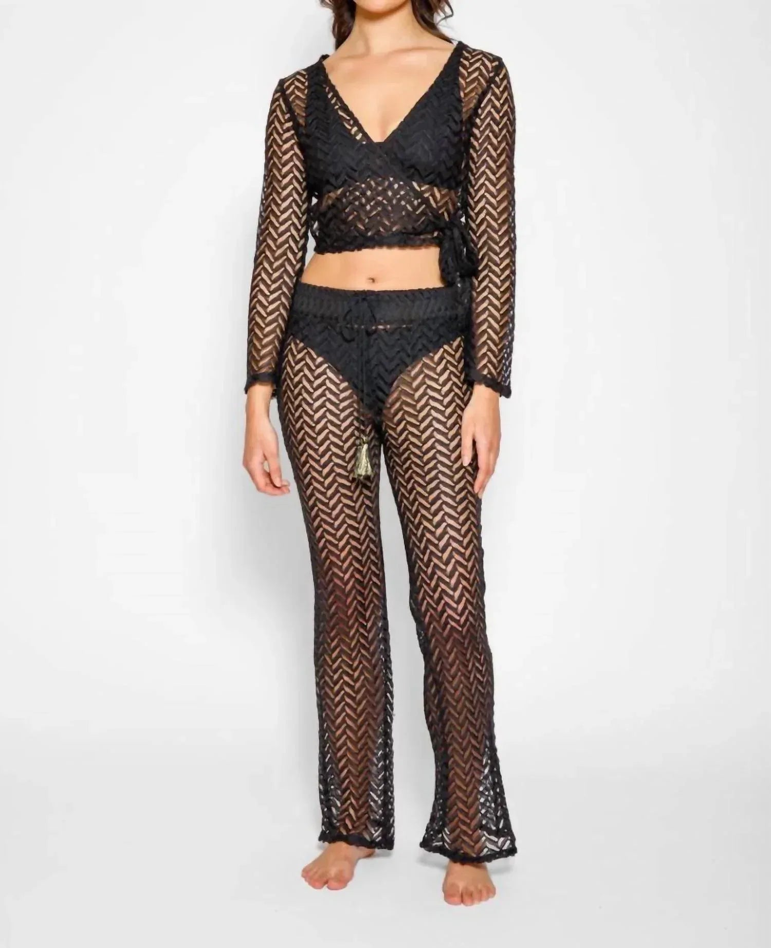 Koy Resort - Women's Zuma Long Sleeve Wrap Top - Rack Hunt