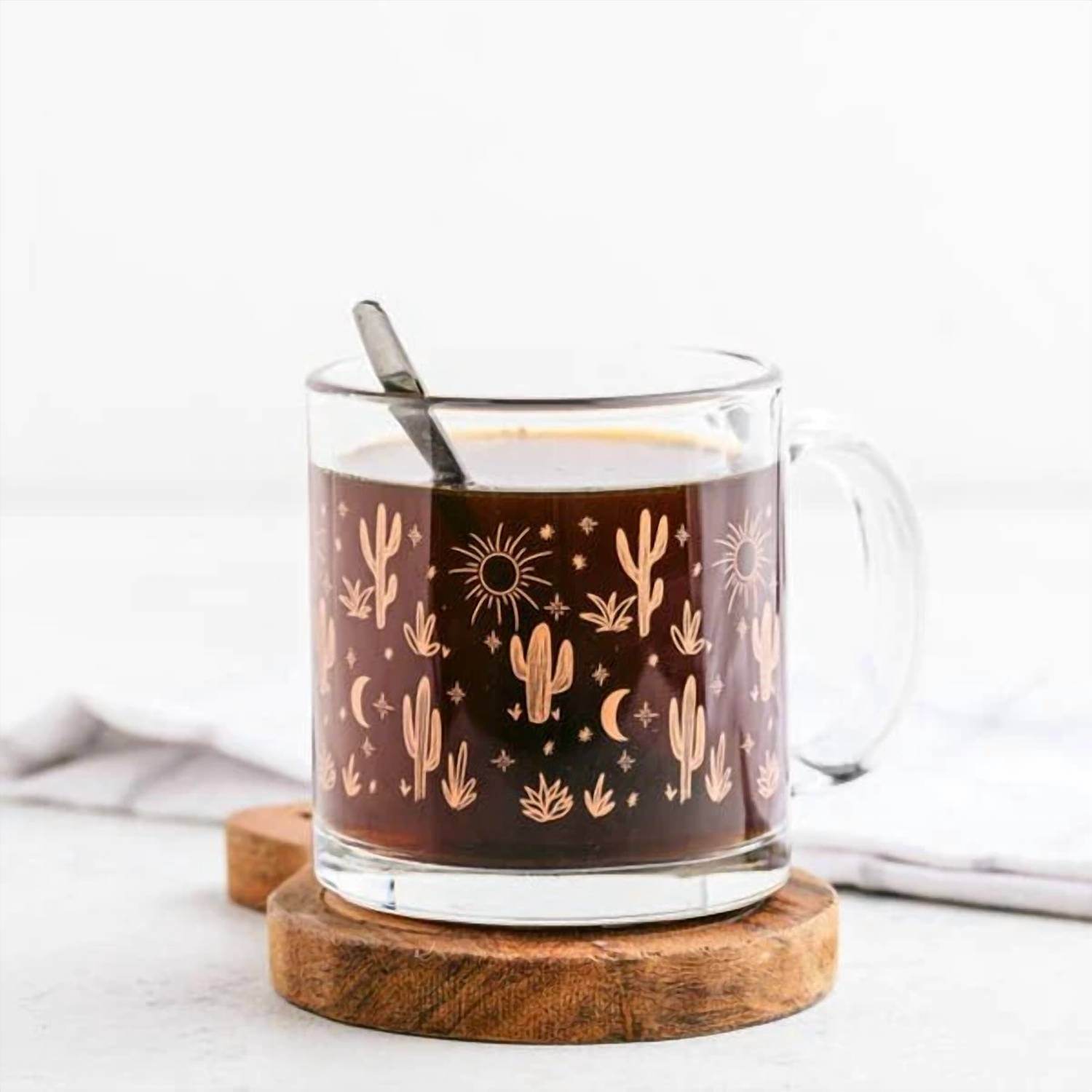 The Care Collective - Cactus Glass Mug - Rack Hunt -