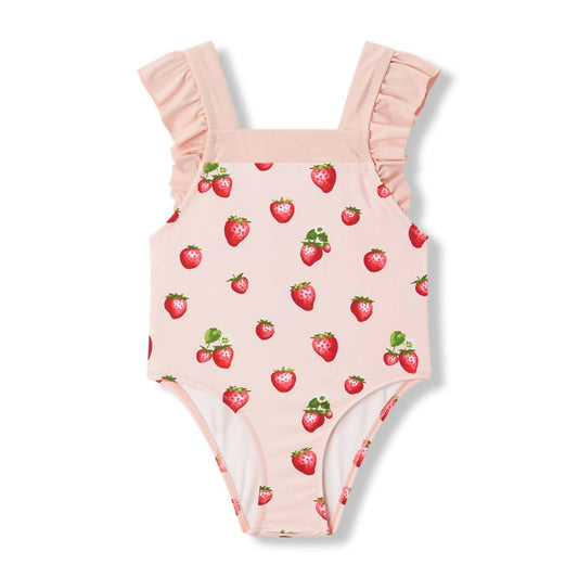 Kid's Ruffle Square Neck Swimsuit