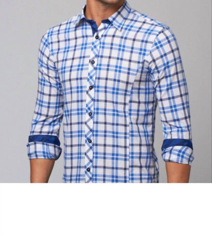Men's Plaid Button-up Shirt