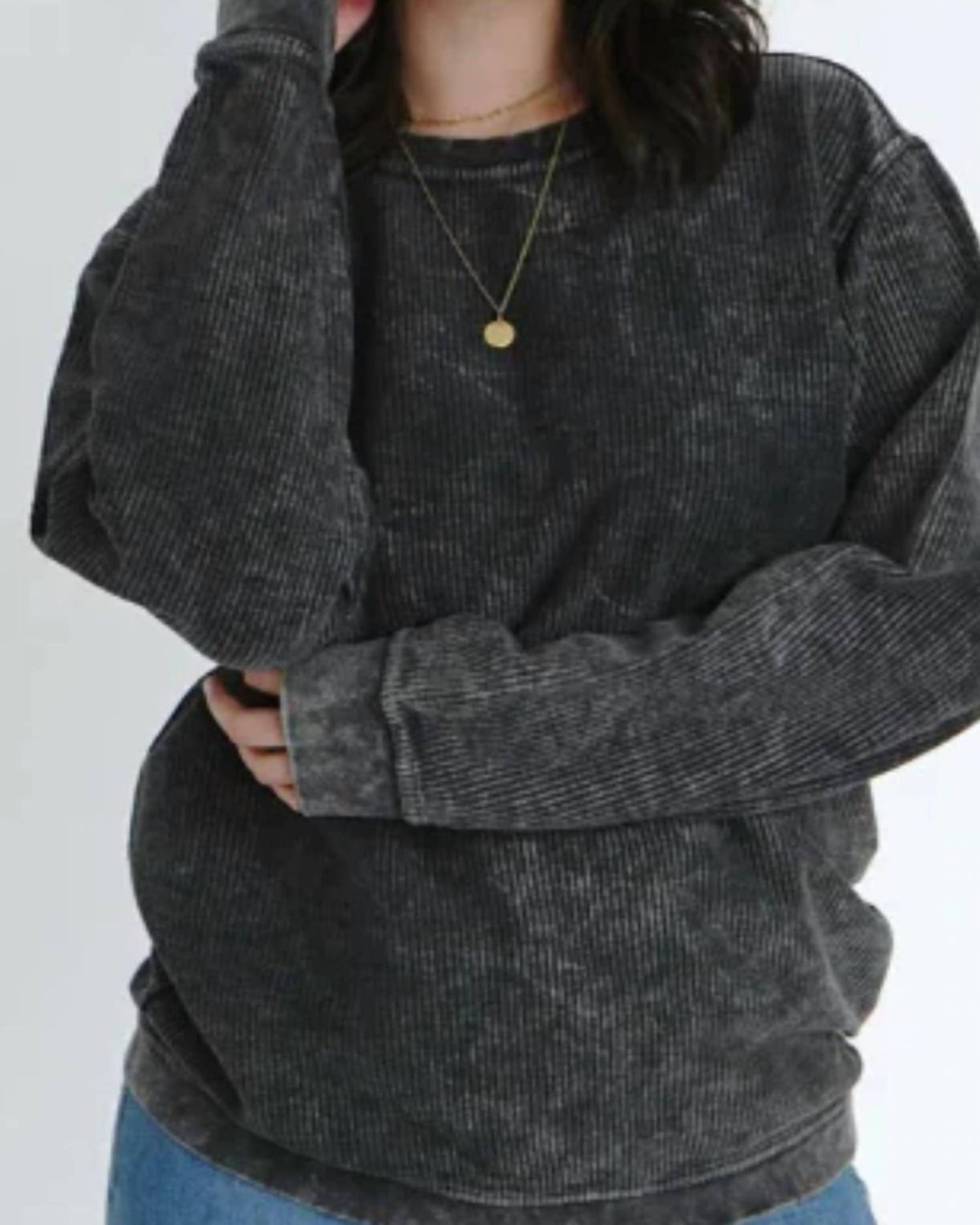 Comfy Corduroy Crewneck Pull Over