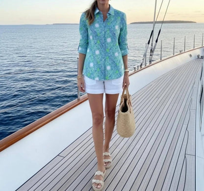 Nancy Three Quarter Sleeve Shirt