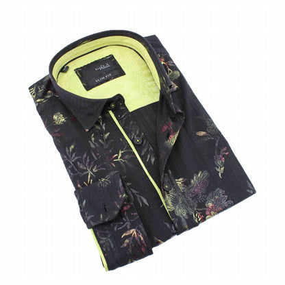 Multi Foil Floral Print Button Down Shirt