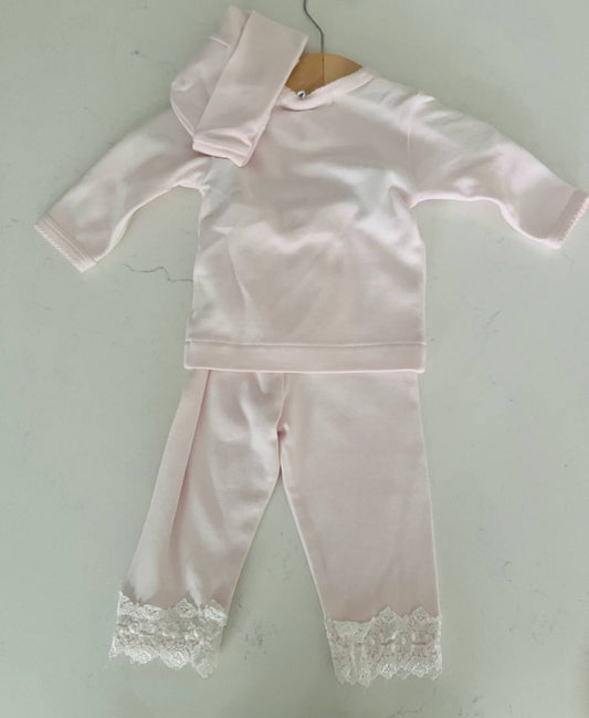 Girl's Three-piece Baby Outfit Set