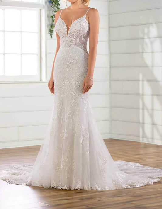 Essence of Australia - Beaded Fit-and-flare Wedding Dress - Rack Hunt