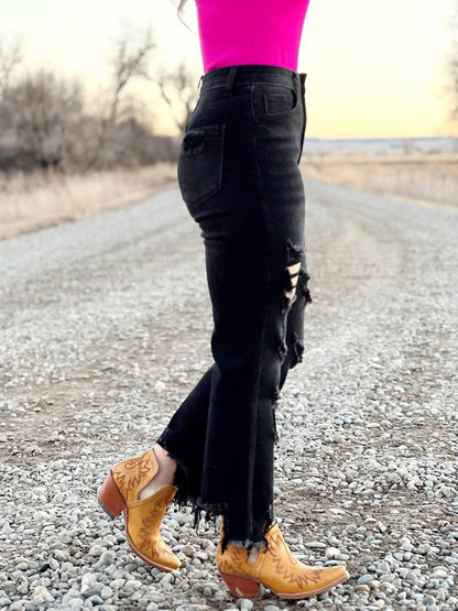 Blakely - Urban Distressed Crop Jeans - alternate view - Rack Hunt