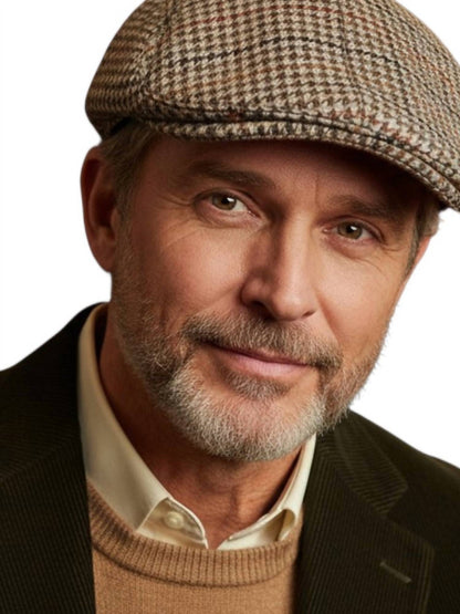 Men's Ivy Modern Wool Check 'archive Line' Cap