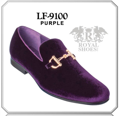 Men's Velvet Formal Slip On Loafers