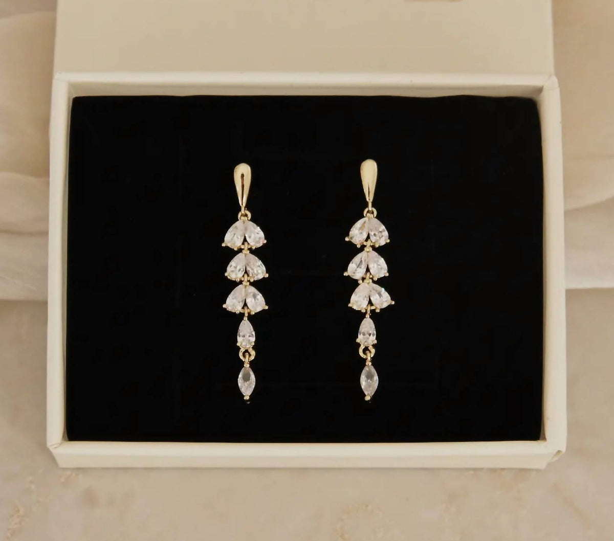 Women's Pear Marquise Drop Earrings