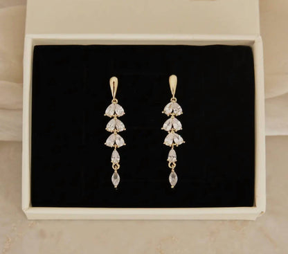 Women's Pear Marquise Drop Earrings