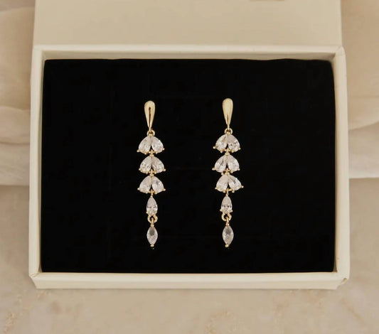 Women's Pear Marquise Drop Earrings