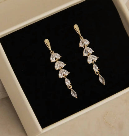Women's Pear Marquise Drop Earrings