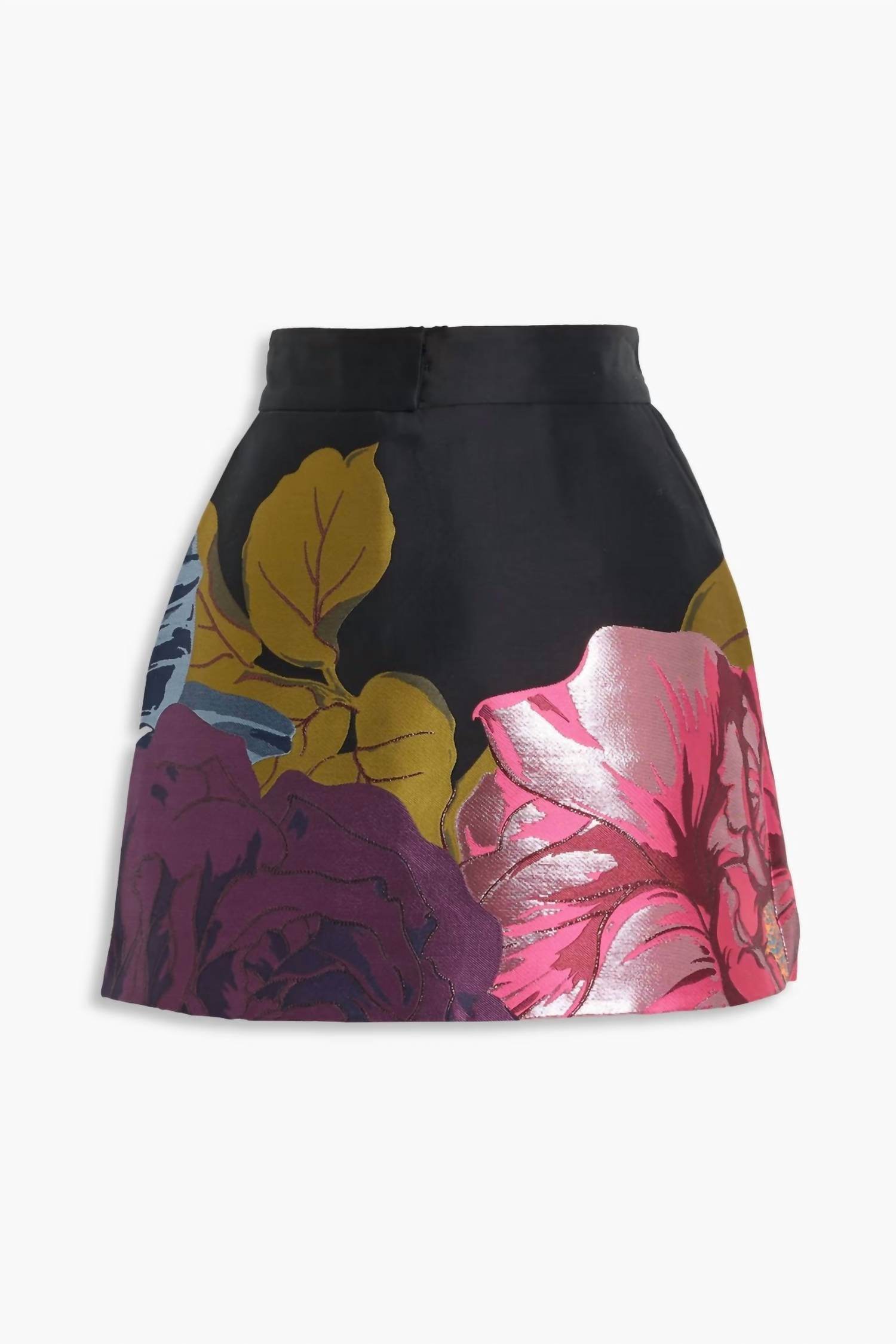 Valentino - Metallic Floral Jacquard Skort - Rack Hunt