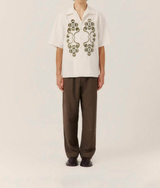 Commas - Reflection Embroidered Oversized Shirt - Rack Hunt -