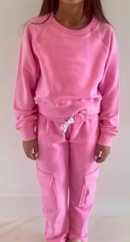 Kids' Brushed Soft Cloud Cargo Straight Leg Pants