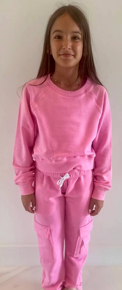 Kids' Brushed Soft Cloud Cargo Straight Leg Pants