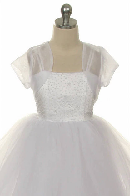 Girl's Sheer Organza Bolero