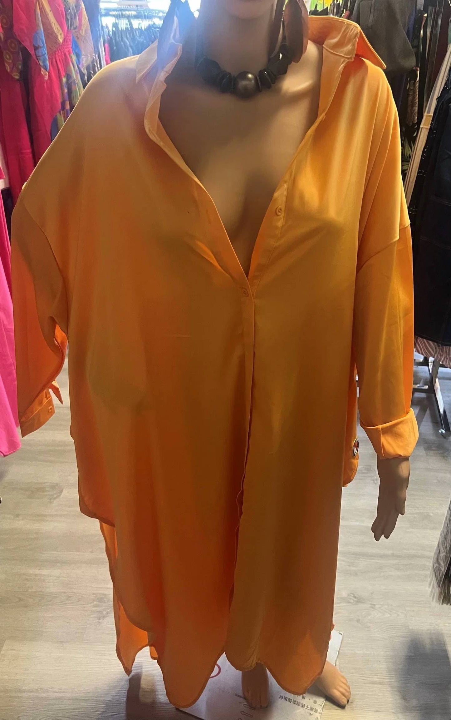 Women's Luxe Trench Duster Dress