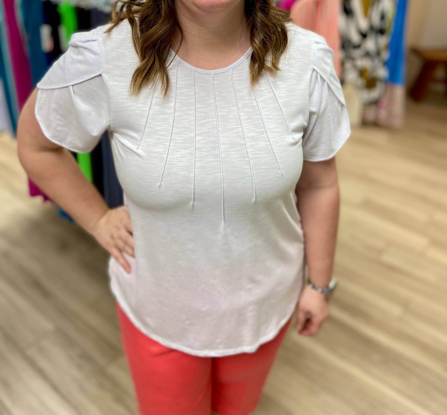 Southern Lady - Tulip Short Sleeve Top - Rack Hunt -