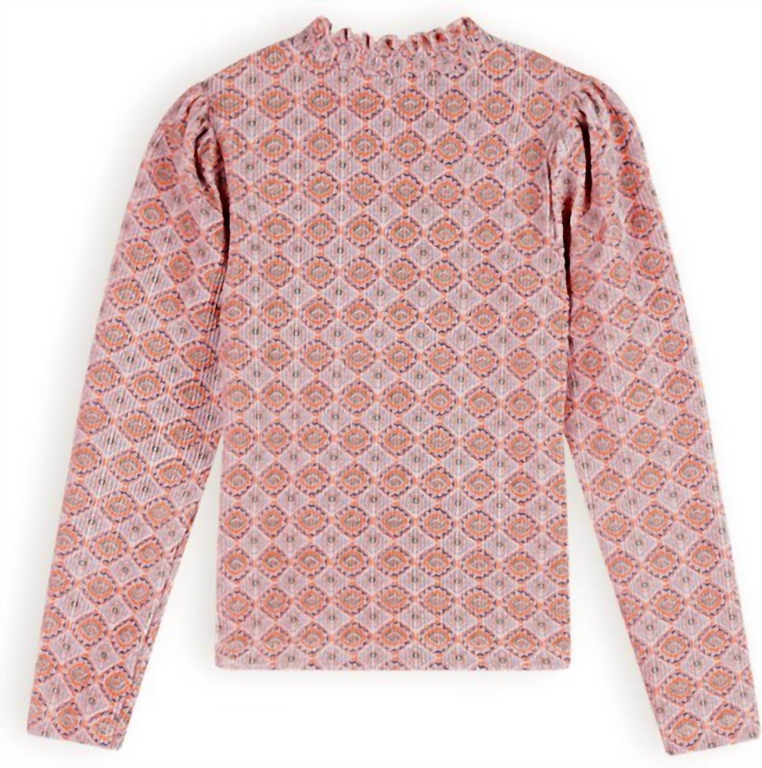 Nono - Girl's Aztec Velour Turtle Top - Rack Hunt -