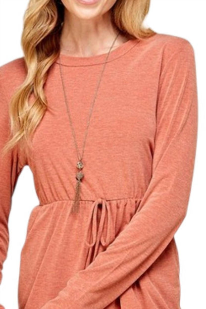Long Sleeve Midi Dress - Plus