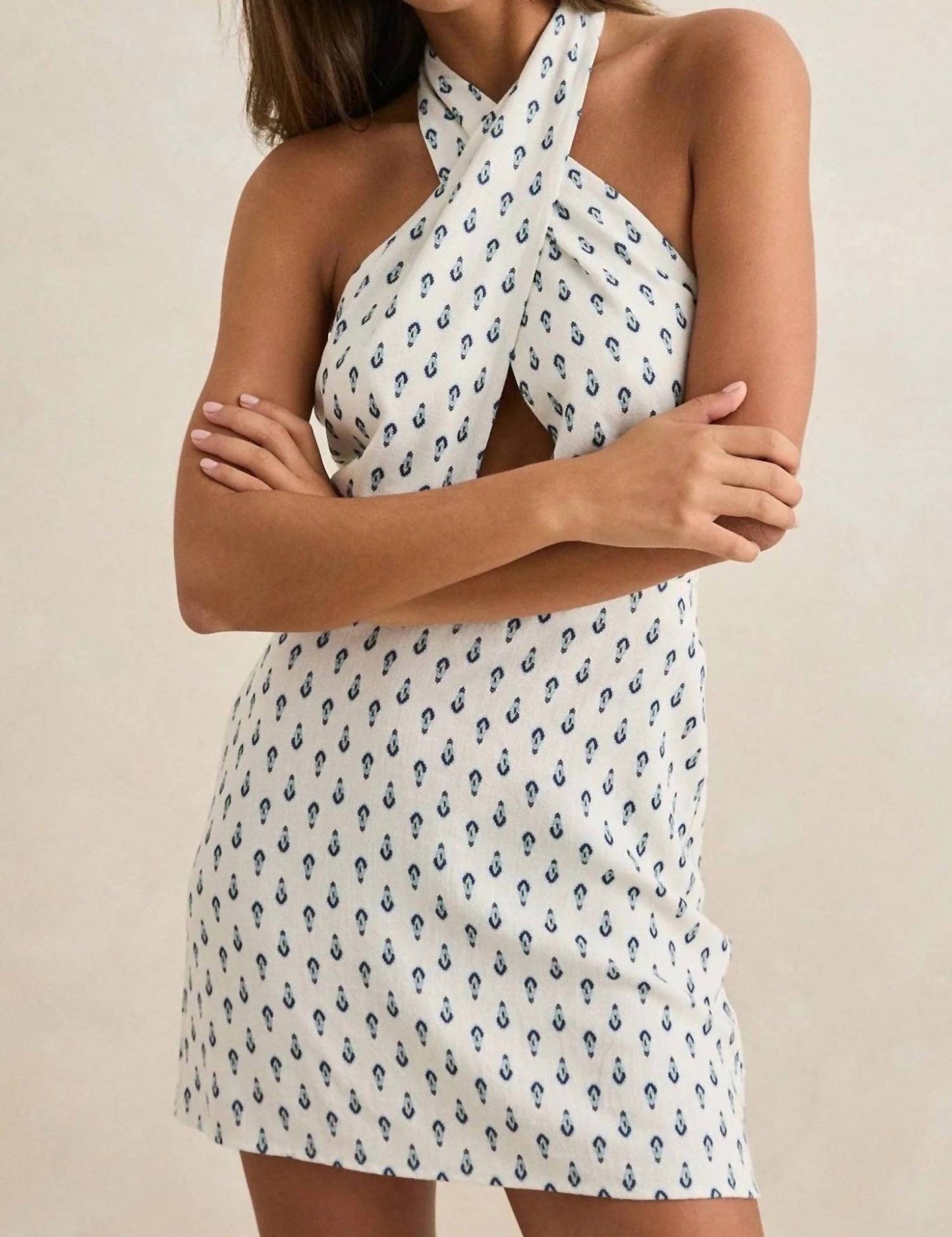 Seacliff Halter Mini Dress