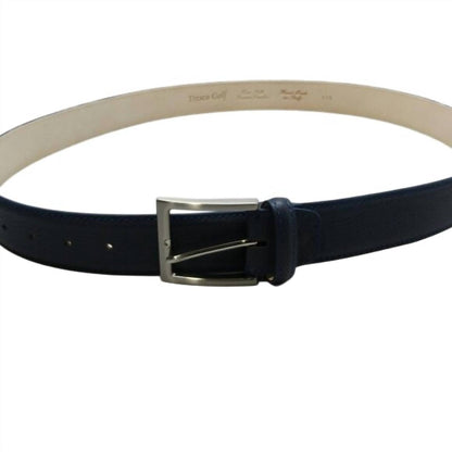 Men's Embossed Leather Belt