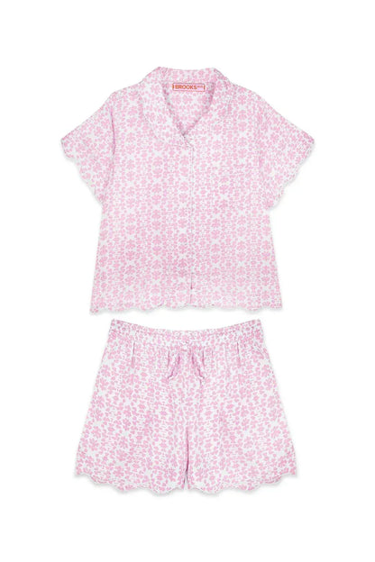 BROOKS AVENUE - Scalloped Pajama Short Set - Rack Hunt