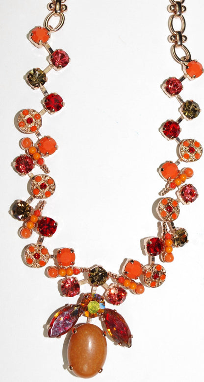 Women's Ring Of Fire Necklace