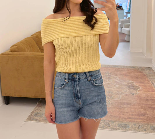 Tessa Off Shoulder Sweater Top