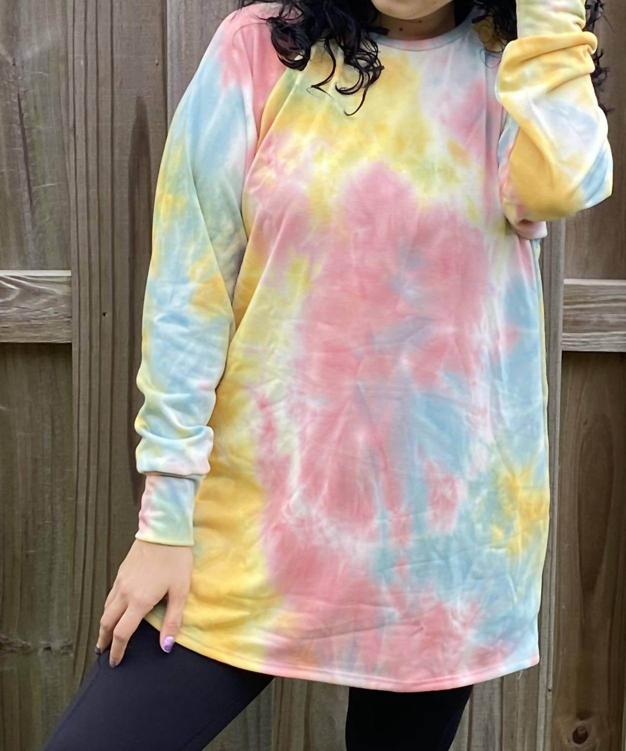 Ellis - Tie Dye Raglan Tunic - Rack Hunt -