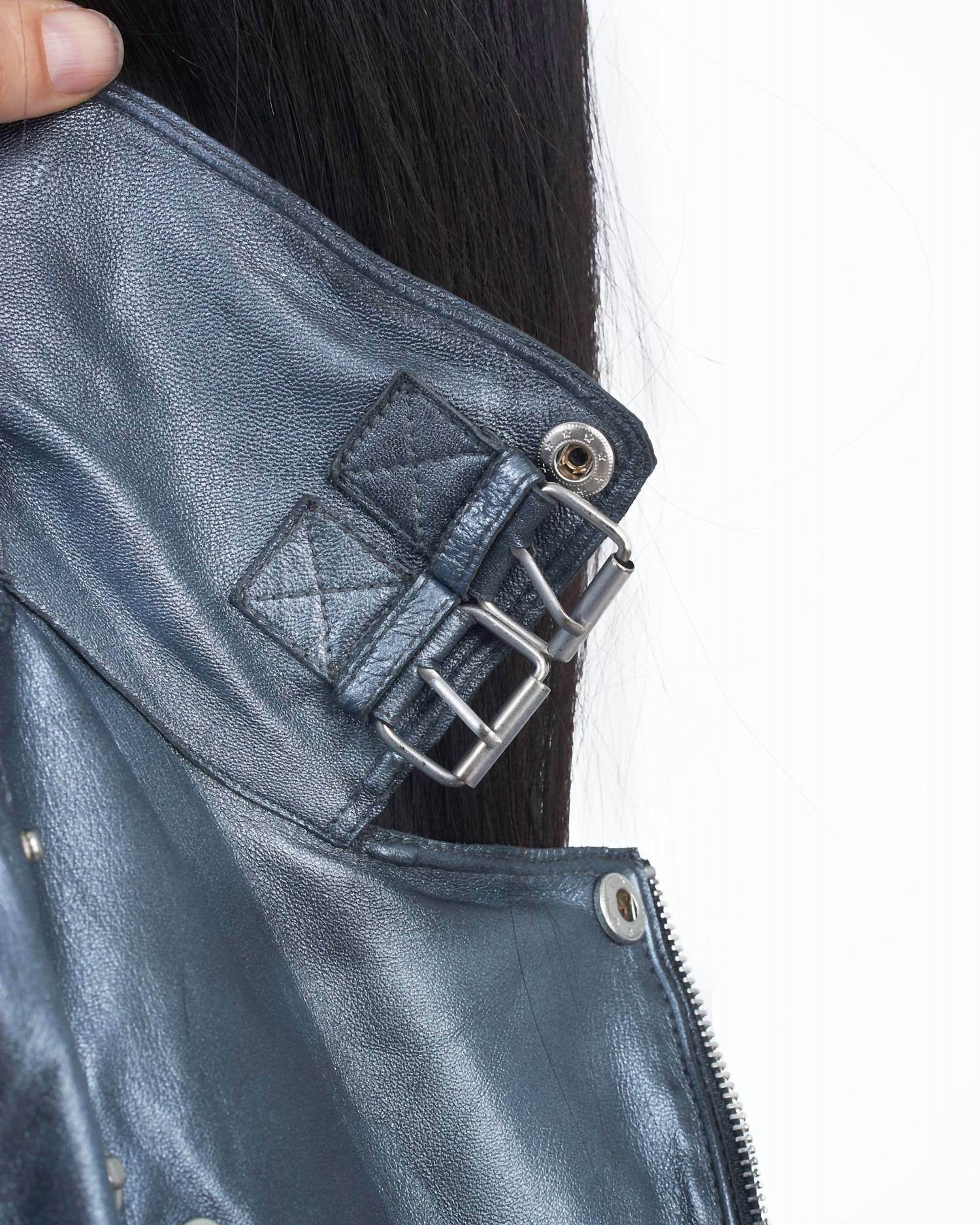 JKT NYC - Harley Metallic Leather Jacket - Rack Hunt